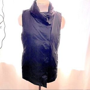 NWT Eileen Fisher Black Down Vest Size XS
